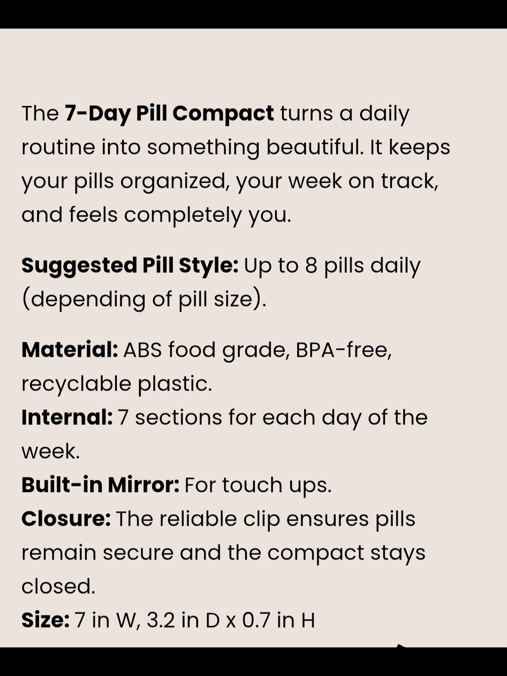 DOSEY  7 DAY PILL COMPACT - Picture 9 of 9